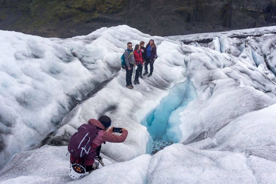 Skaftafell: Extra Small Group Glacier Adventure - The best part: walking higher on the glacier and spotting real ice features