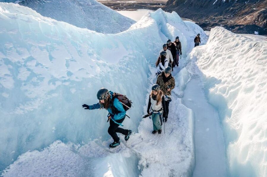 Skaftafell: Ice Cave Tour and Glacier Hike - Falljökull glacier hike: crevasses, ridges, and the moulins moment