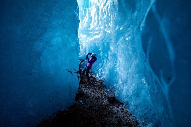 Skaftafell Ice Caving & Glacier Hike - Glacier gear and technique: harness, helmet, crampons, and an ice axe