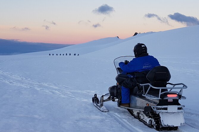 Snowmobile tour on Vatnajökull - Stop 1: Skalafellsjökull and the View Over Iceland’s Highest Peaks (About 50 Minutes)