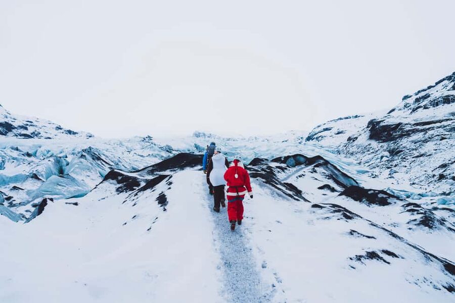 Sólheimajökull: Blue Ice Glacier Hike near Vík (Easy) - Volcano touchpoints and black ash layers you can actually notice