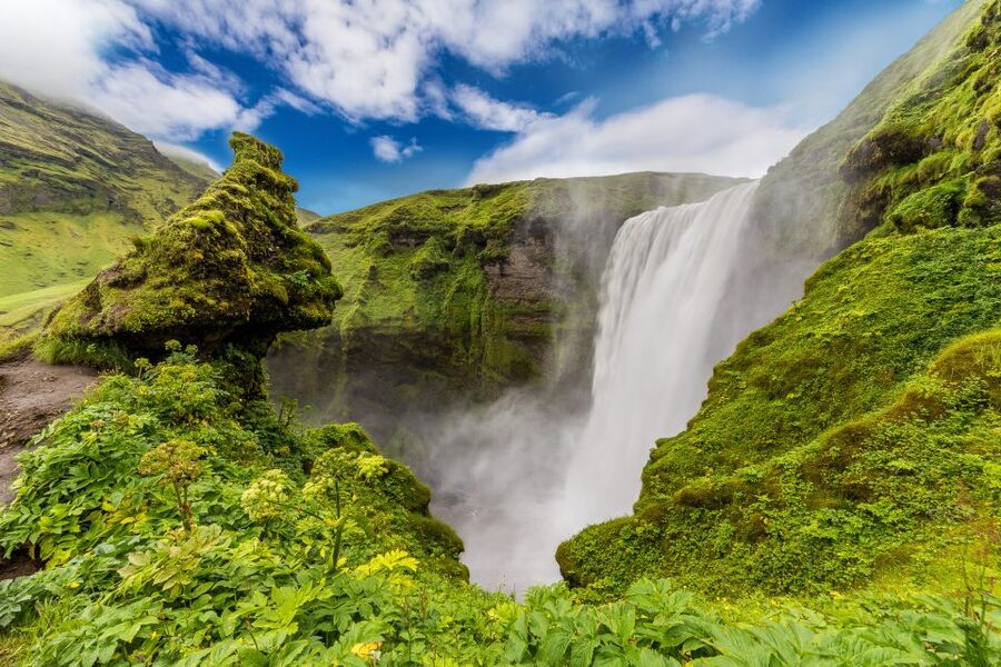 South Coast Classic: Full-Day Tour from Reykjavik - Skógafoss: the steps viewpoint that connects the day