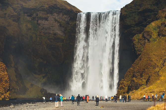 South Coast Day Tour Black Sand Beach & Waterfalls from Reykjavik - Solheimajokull Glacier: A Short Walk to the Edge and a Hands-On Moment