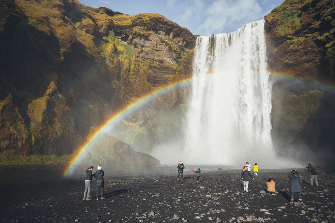 South Coast Day Tour Black Sand Beach & Waterfalls from Reykjavik - Skogafoss: Stairs to the Top and Eyjafjallajokull on Clear Days
