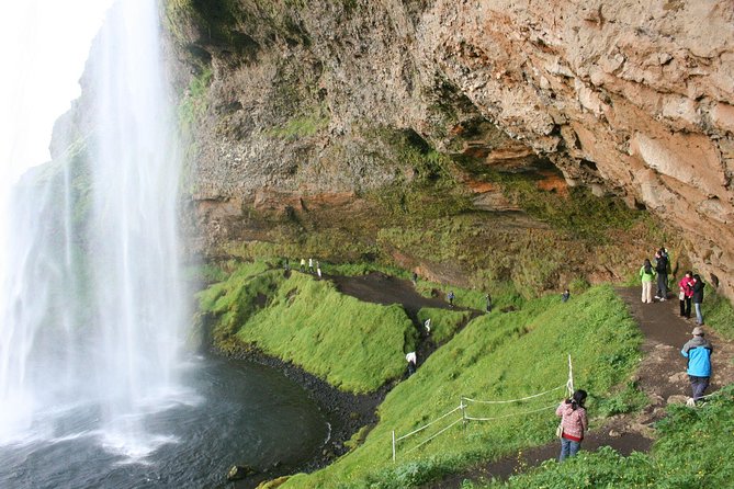 South Coast, Waterfalls and Black Beach Tour from Reykjavik - Seljalandsfoss: walk behind the falls, if the weather cooperates