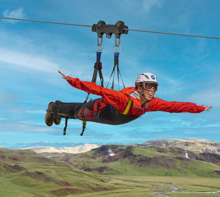 The Falcon : Superman ride with Mega Zipline Iceland - The Short 500-Metre Hike to Black Canyon: Easy, But Come Ready