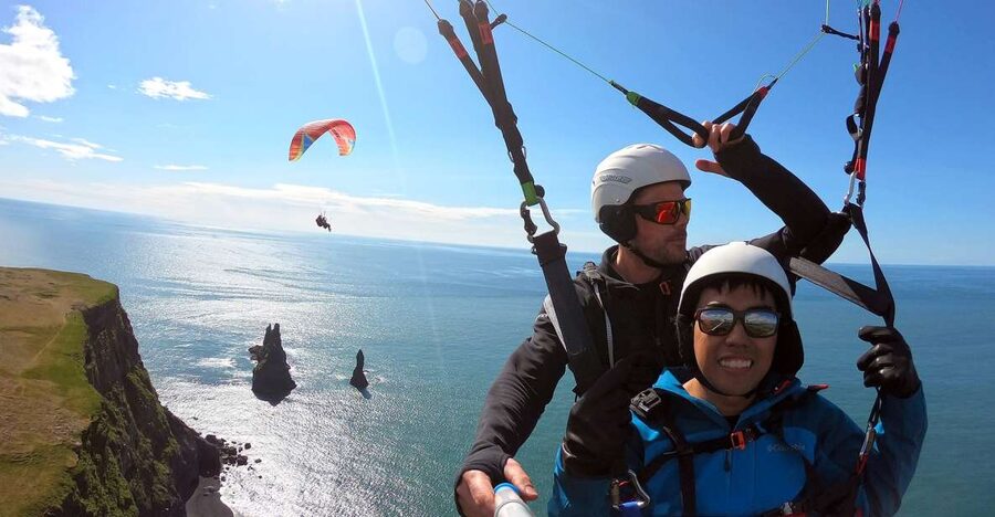 Vík: Paragliding Tandem Flight - The Launch Phase: Safety Checks and the Calm Build-Up